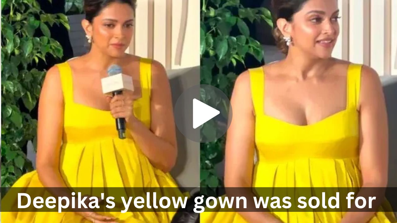 Deepika’s yellow gown was sold for how much?