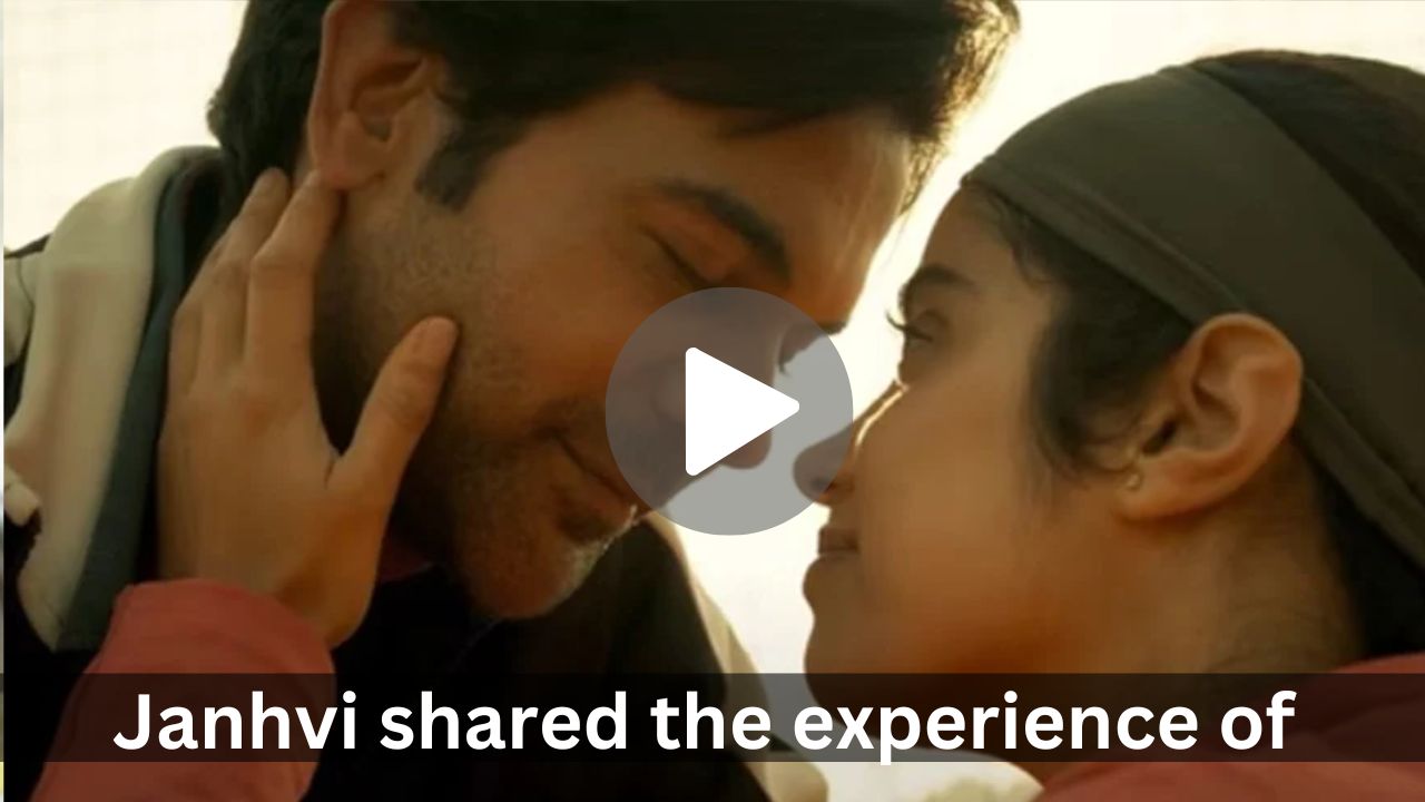 Janhvi shared the experience of shooting the kiss scene